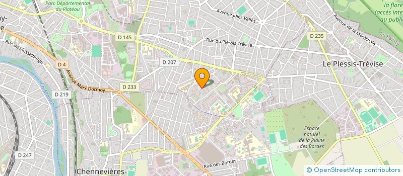 localisation de l'entreprise TENDRE LA MAIN 94 à CHAMPIGNY-SUR-MARNE