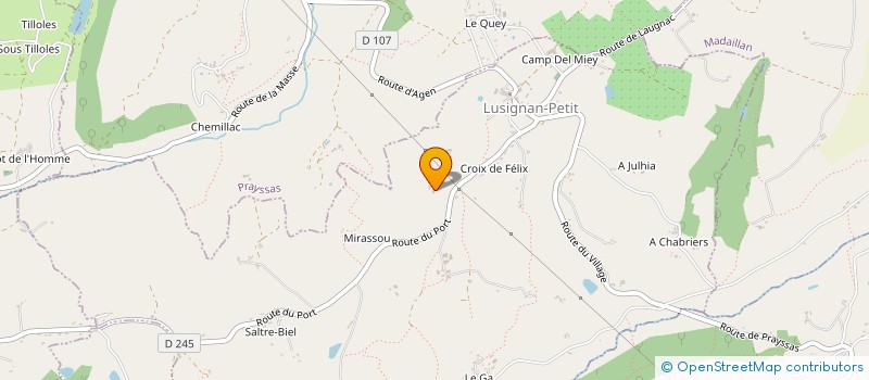 localisation de l'entreprise TENDRE VERS  MONTPEZAT