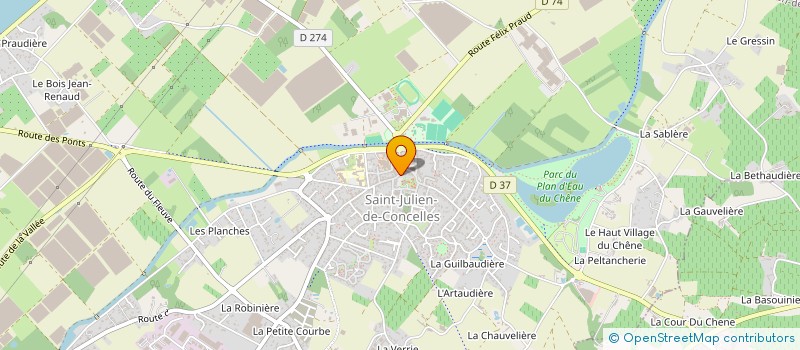 localisation de l'entreprise TENDRES FOLIES  SAINT-JULIEN-DE-CONCELLES