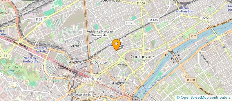 localisation de l'entreprise TENDRESSE AU CHOCOLAT à COURBEVOIE