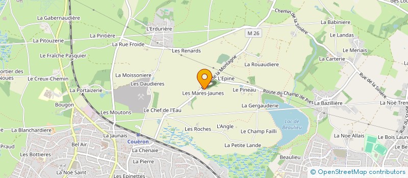 localisation de l'entreprise TENDRON BARREAU ELECTRICITE à COUERON