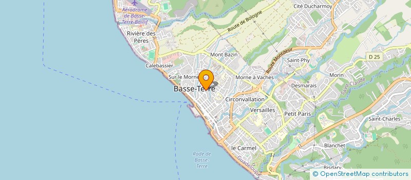 localisation de l'entreprise TENEBA-SINSEAU BATIMENT à BASSE-TERRE