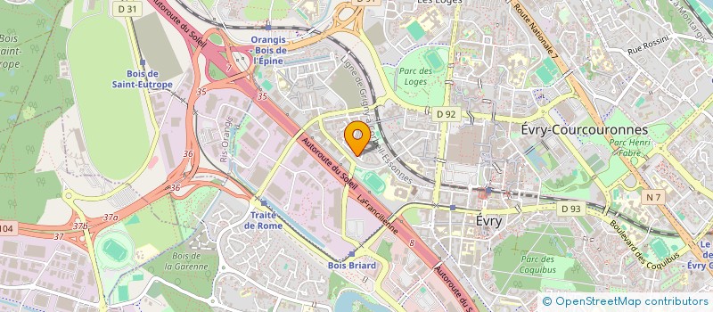 localisation de l'entreprise TENEBREUSE MUSIQUE  EVRY-COURCOURONNES