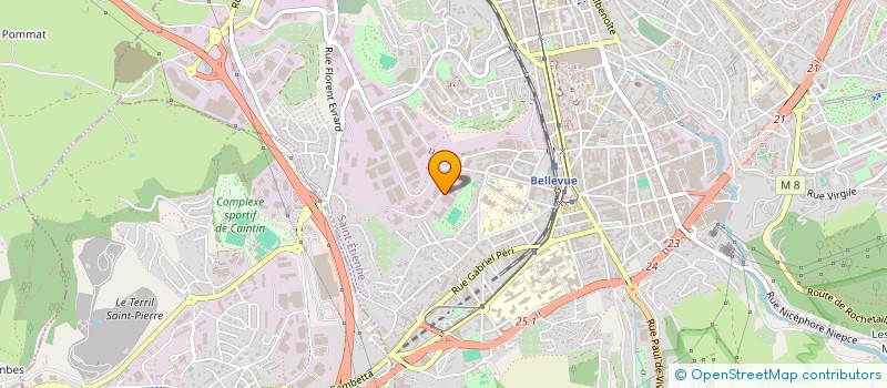 localisation de l'entreprise TENEO  SAINT-ETIENNE