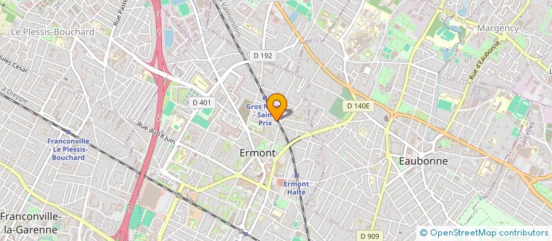 localisation de l'entreprise TENEO FORMATION à ERMONT