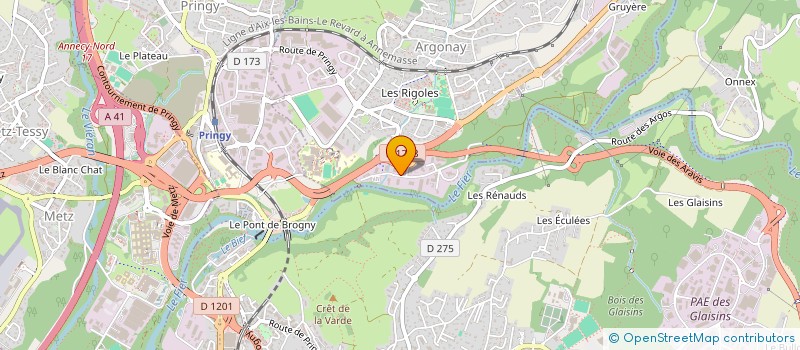 localisation de l'entreprise TENERE à ARGONAY