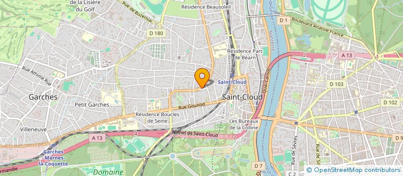 localisation de l'entreprise TENERE PROD à SAINT-CLOUD