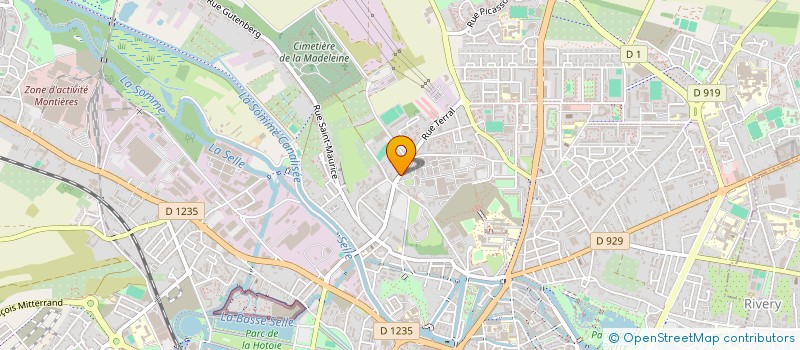 localisation de l'entreprise TENES à AMIENS