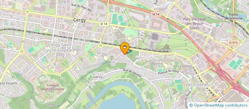 localisation de l'entreprise TENI IMMO  CERGY