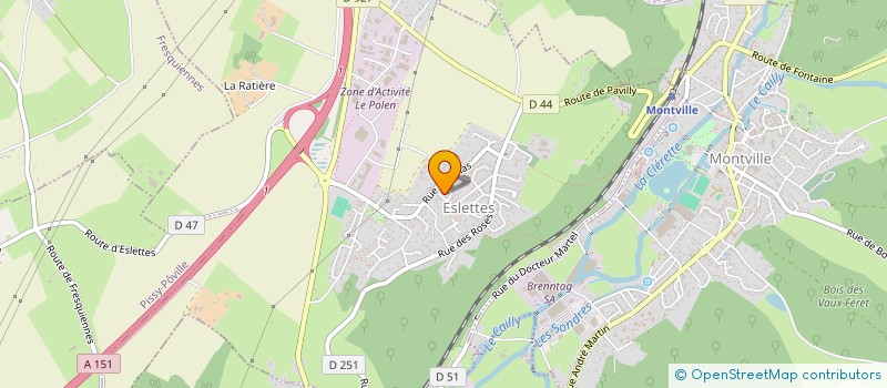 localisation de l'entreprise TENIOS INVEST  ESLETTES