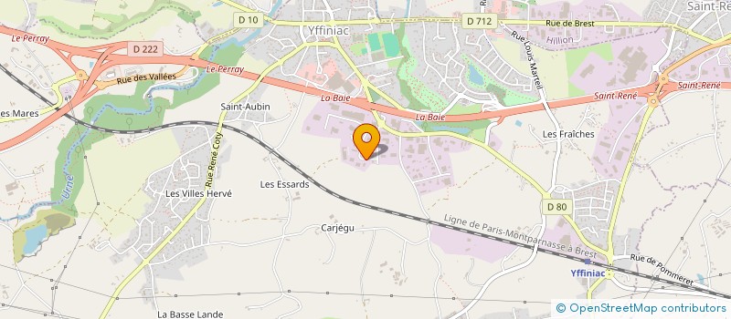 localisation de l'entreprise TENIRES  YFFINIAC