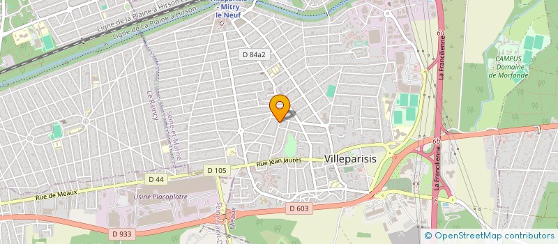 localisation de l'entreprise TENK  VILLEPARISIS