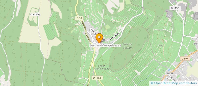 localisation de l'entreprise TENNEN à PERNAND-VERGELESSES