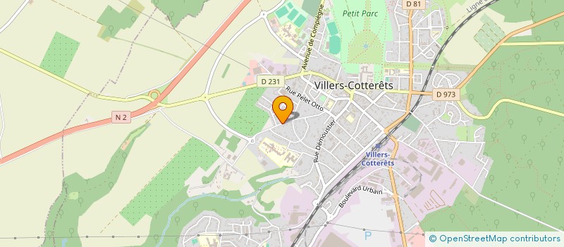 localisation de l'entreprise TENNIS AMICAL CLUB à VILLERS-COTTERETS