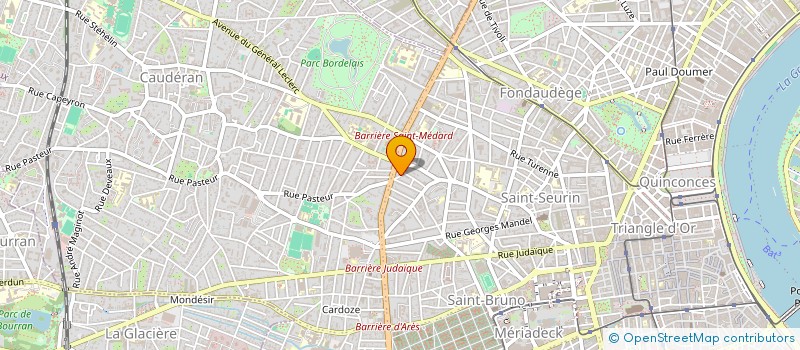 localisation de l'entreprise TENNIS AQUITAINE CLUBS à BORDEAUX
