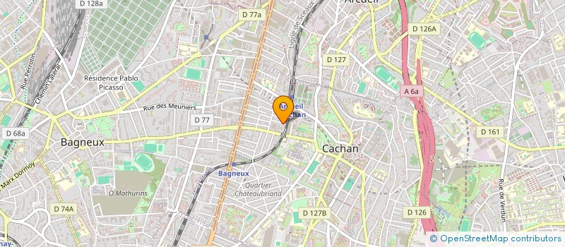 localisation de l'entreprise TENNIS ASSOCIATION CACHAN  CACHAN