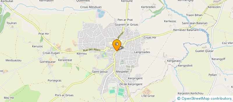 localisation de l'entreprise TENNIS BADMINTON KERSAINT  KERSAINT-PLABENNEC