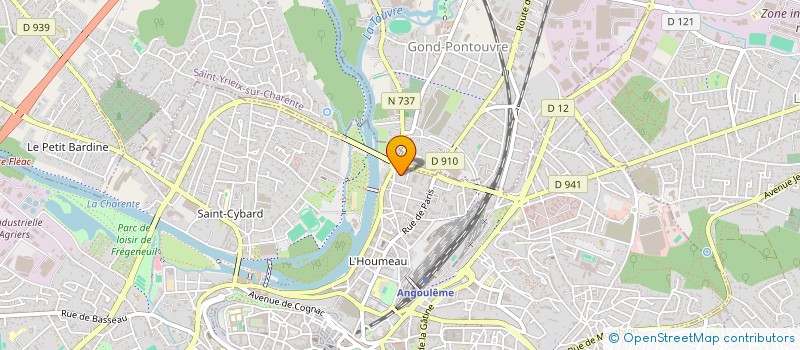 localisation de l'entreprise TENNIS BALLON ANGOUMOISIN (TBA) à ANGOULEME