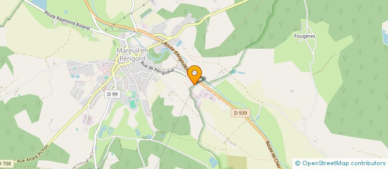 localisation de l'entreprise TENNIS CLUB  MAREUIL EN PERIGORD