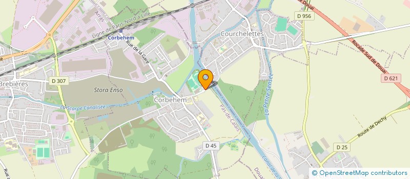 localisation de l'entreprise TENNIS CLUB  CORBEHEM