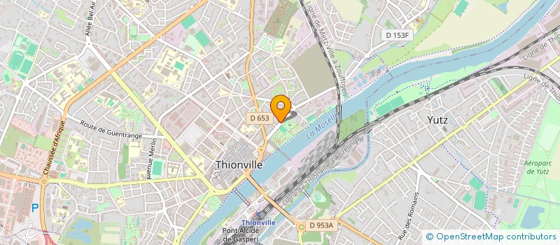 localisation de l'entreprise TENNIS CLUB  THIONVILLE