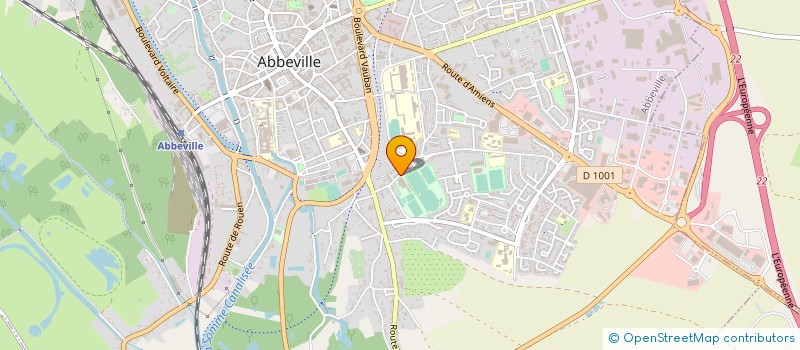 localisation de l'entreprise TENNIS CLUB ABBEVILLE - BAIE DE SOMME à ABBEVILLE