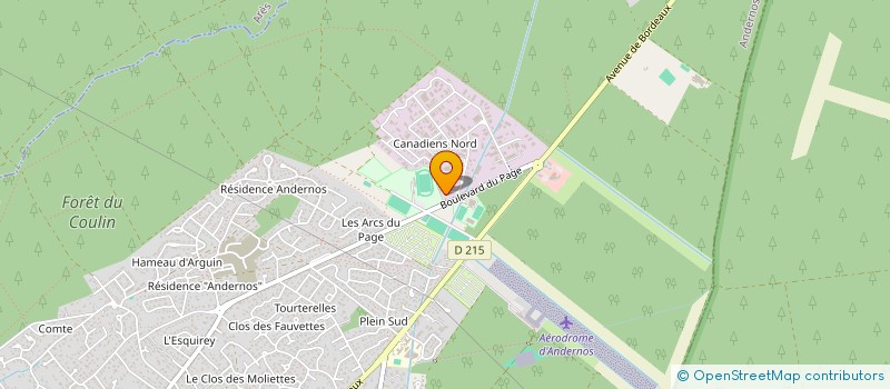 localisation de l'entreprise TENNIS CLUB ANDERNOSIEN à ANDERNOS-LES-BAINS