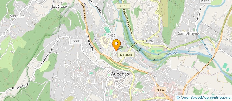 localisation de l'entreprise TENNIS CLUB AUBENAS à AUBENAS
