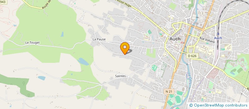 localisation de l'entreprise TENNIS CLUB AUSCITAIN  AUCH