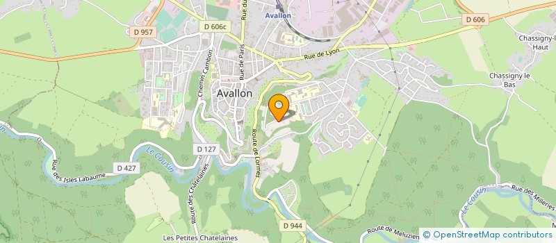 localisation de l'entreprise TENNIS CLUB AVALLONNAIS à AVALLON