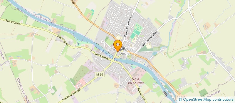 localisation de l'entreprise TENNIS CLUB AVESNOYSIEN à QUESNOY-SUR-DEULE