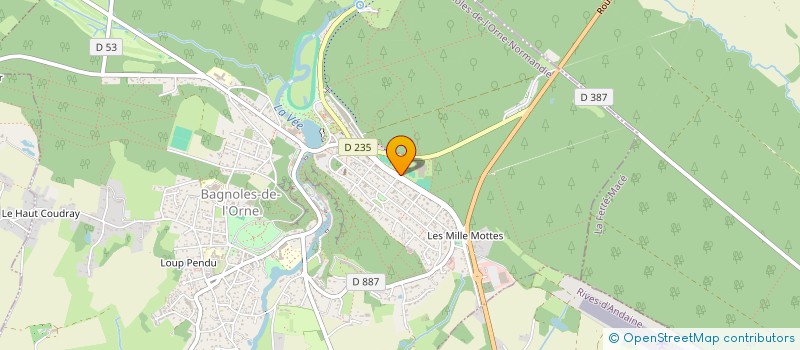 localisation de l'entreprise TENNIS CLUB BAGNOLAIS à BAGNOLES-DE-L'ORNE-NORMANDIE
