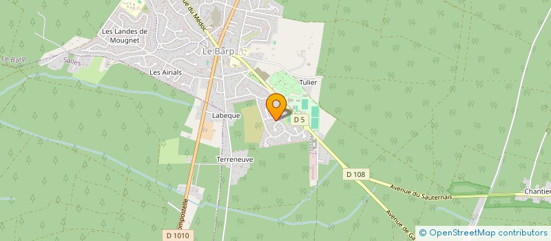 localisation de l'entreprise TENNIS CLUB BARPAIS  LE BARP