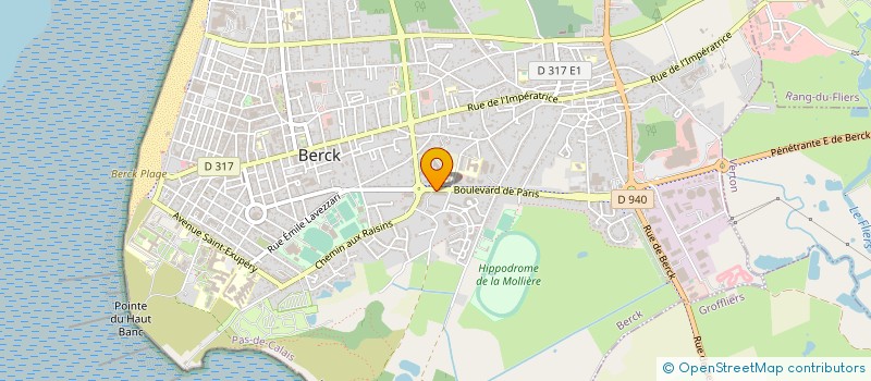 localisation de l'entreprise TENNIS CLUB BERCK à BERCK