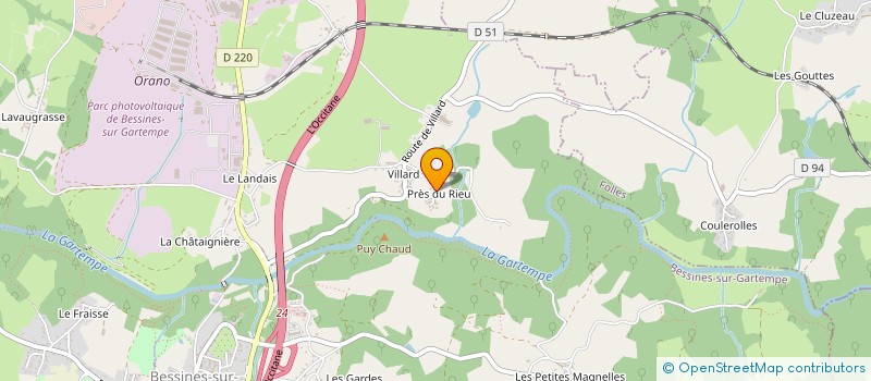 localisation de l'entreprise TENNIS CLUB BESSINES à BESSINES-SUR-GARTEMPE