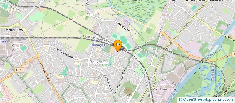 localisation de l'entreprise TENNIS CLUB BEUVRAGES  BEUVRAGES