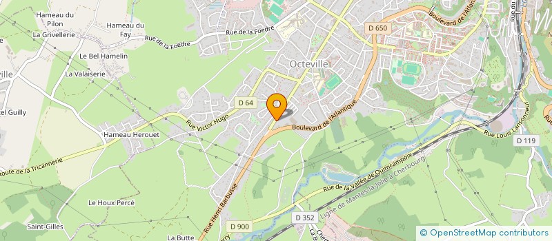 localisation de l'entreprise TENNIS CLUB BLANC RUISSEAU  CHERBOURG-EN-COTENTIN