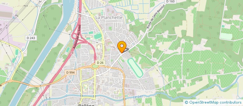 localisation de l'entreprise TENNIS CLUB BOLLENOIS à BOLLENE