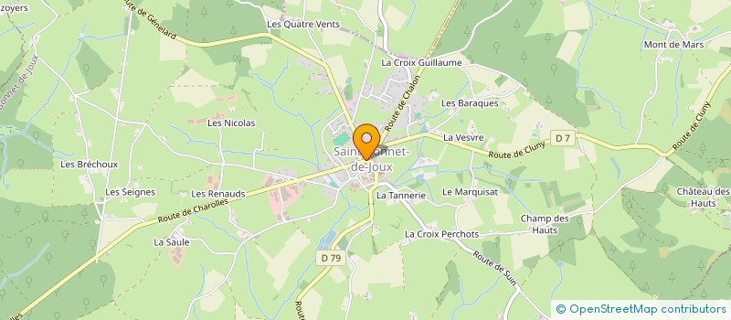 localisation de l'entreprise TENNIS CLUB BONNETOIS  SAINT-BONNET-DE-JOUX