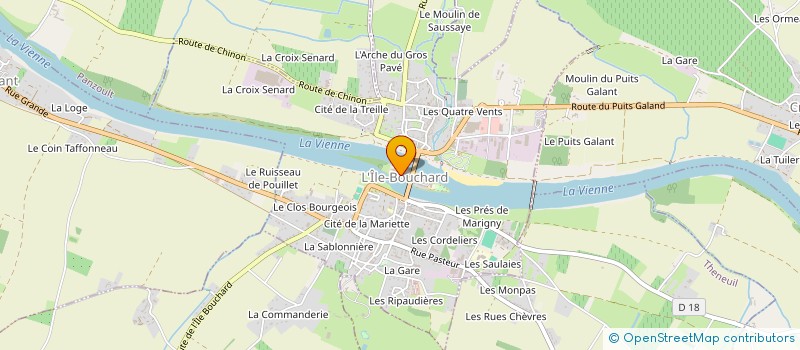 localisation de l'entreprise TENNIS CLUB BOUCHARDAIS  L'ILE-BOUCHARD