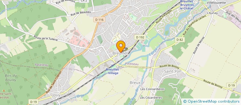 localisation de l'entreprise TENNIS CLUB BREUILLET à BREUILLET