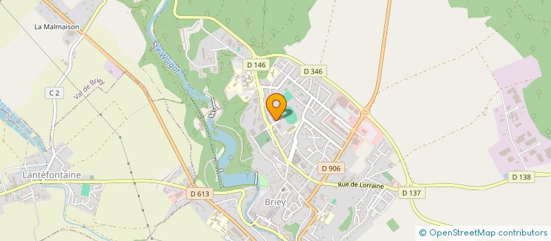 localisation de l'entreprise TENNIS CLUB BRIEY  VAL DE BRIEY