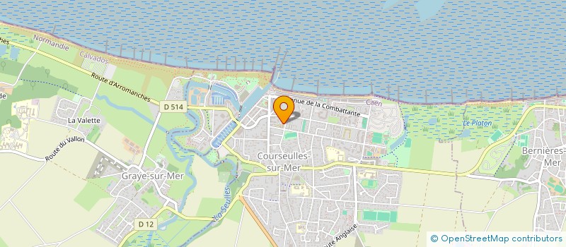 localisation de l'entreprise TENNIS CLUB BUVETTE  COURSEULLES-SUR-MER