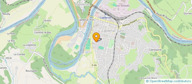 localisation de l'entreprise TENNIS CLUB CAPDENAC  CAPDENAC-GARE