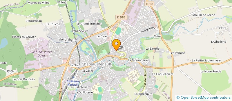 localisation de l'entreprise TENNIS-CLUB CASTEL-RENAUDIN  CHATEAU-RENAULT