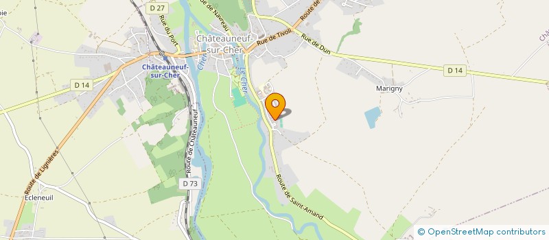 localisation de l'entreprise TENNIS CLUB CASTELNEUVIEN  CHATEAUNEUF-SUR-CHER