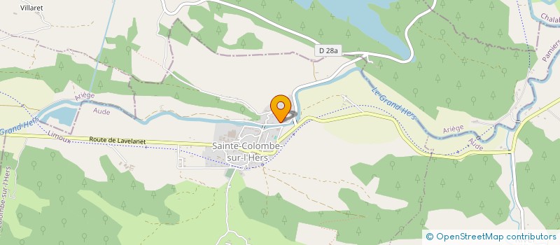 localisation de l'entreprise TENNIS CLUB CHALABRAIS  CHALABRE