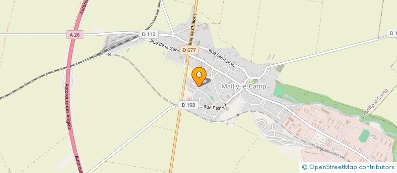 localisation de l'entreprise TENNIS CLUB CHAMPENOIS  MAILLY-LE-CAMP