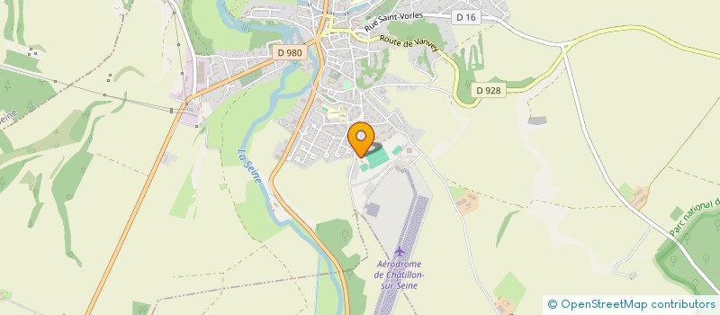 localisation de l'entreprise TENNIS CLUB CHATILLONNAIS  CHATILLON SUR SEINE