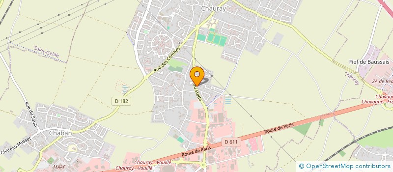 localisation de l'entreprise TENNIS CLUB CHAURAY  CHAURAY